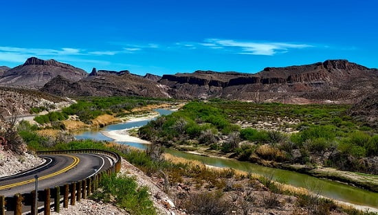 Rio Grande River nel Big Bend National Park in Texas