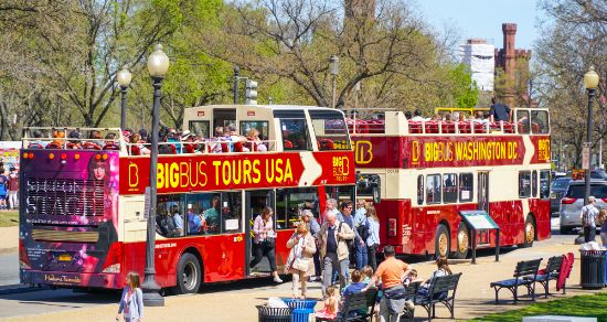 Bus turistici a Washington DC per visitare monumenti e musei della capitale americana