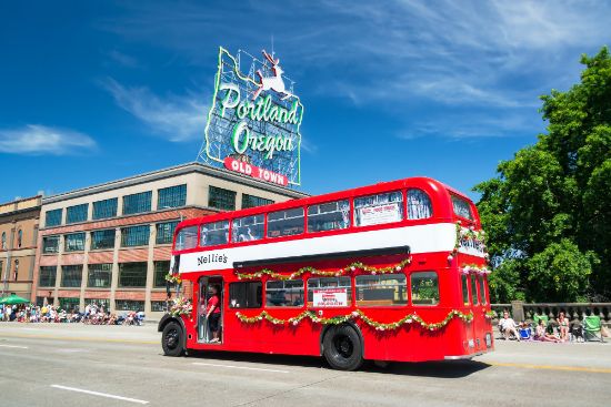 Bus turistico a Portland, Oregon