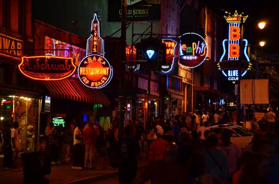 Beale Street, Memphis, Tennessee, Stati Uniti