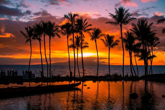 Panorama costiero di Maui, Hawaii