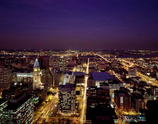 Vista aerea di Philadelphia