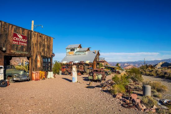Città fantasma di Nelson vicino Las Vegas, Nevada