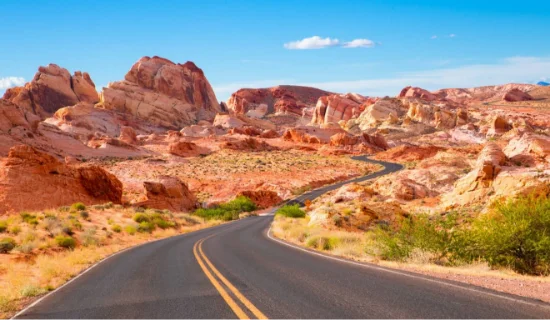 Formazioni rosse nella Valley of Fire, Nevada