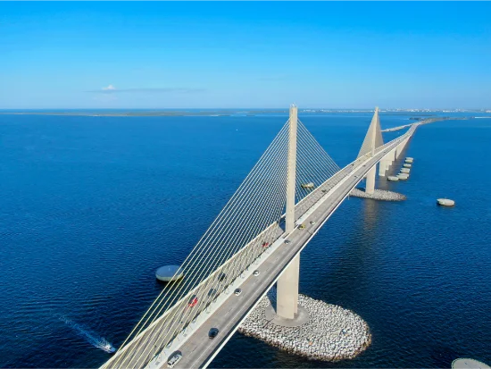Sunshine Skyway, Tampa Bay Florida, USA